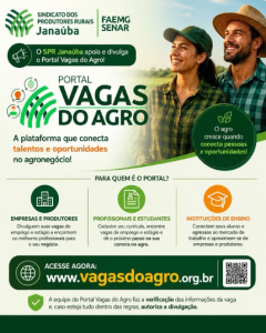 PORTAL VAGAS DO AGRO É DIVULGADO PELO SINDICATO DOS PRODUTORES RURAIS DE JANAÚBA